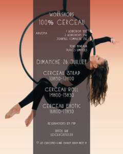 Workshops 100% Cerceau Aerien le 26 juillet 2026